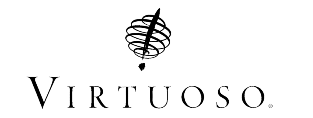 white cursive signature on black background